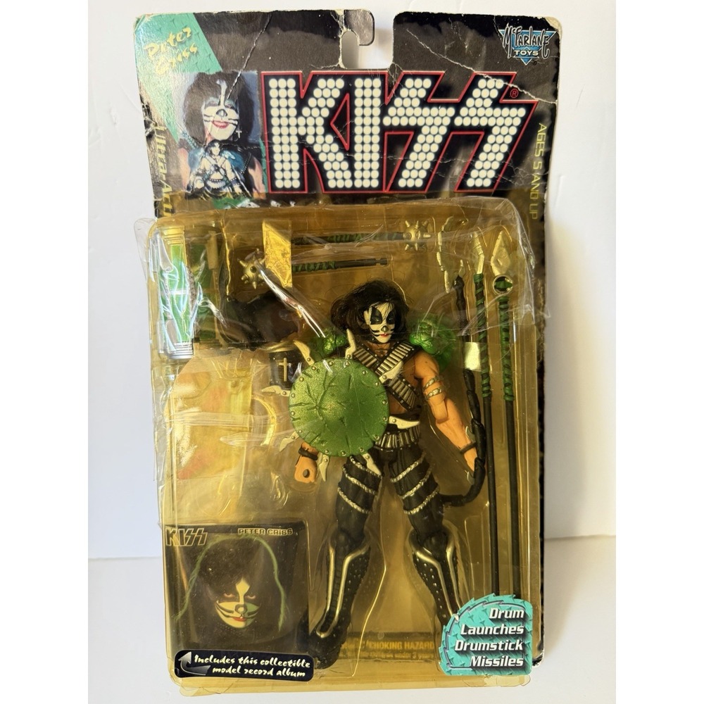 Kiss Peter Criss Ultra-Action Figure Drum Launcher 1997 McFarlane Toys